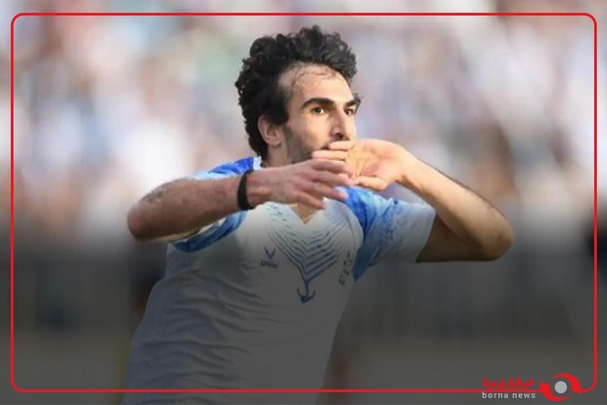 با ضربه سر سلیمانی دقیقه ۴۷ پرسپولیس ۱ - ۱ فولاد