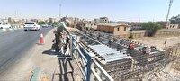 پیشرفت فیزیکی ۸۵ درصدی طرح بهسازی پل راهنمایی و رانندگی اهواز