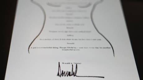 White House dismisses Trump ‘birthday card’ to Epstein as bulls**t